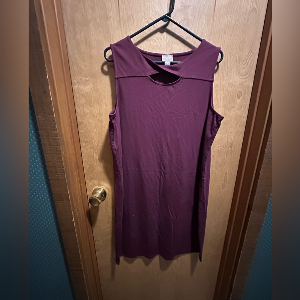 Chico's Deep Purple Sleeveless Dress Size XL/16